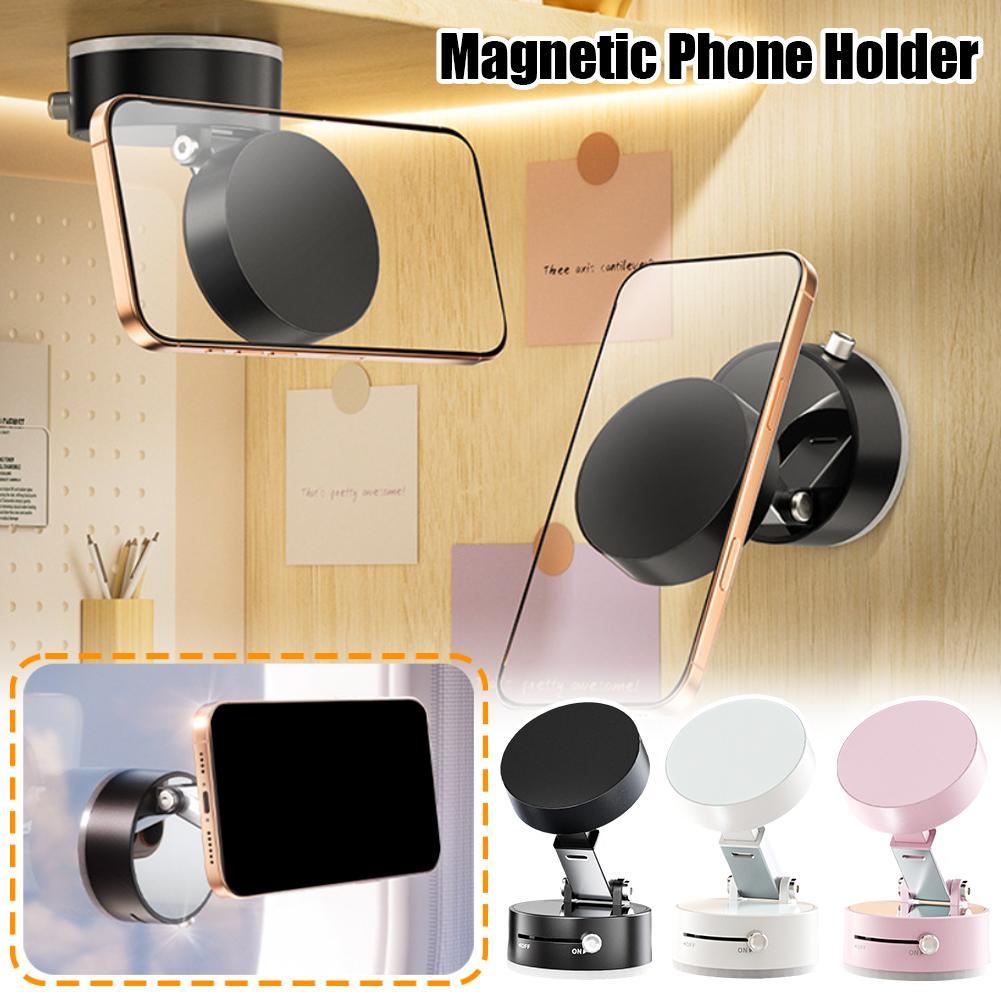 Foldable Magnetic Vacuum Phone Holder