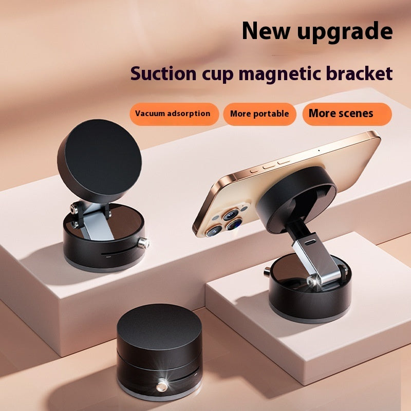 Foldable Magnetic Vacuum Phone Holder