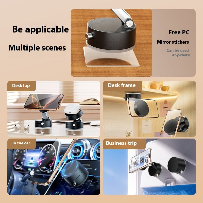Foldable Magnetic Vacuum Phone Holder