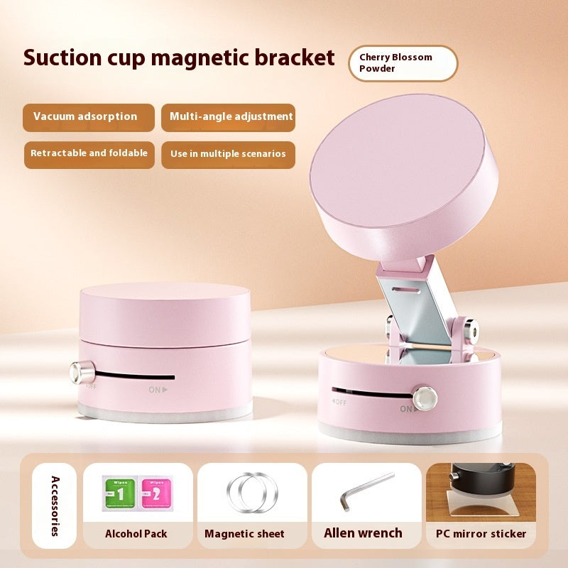 Foldable Magnetic Vacuum Phone Holder