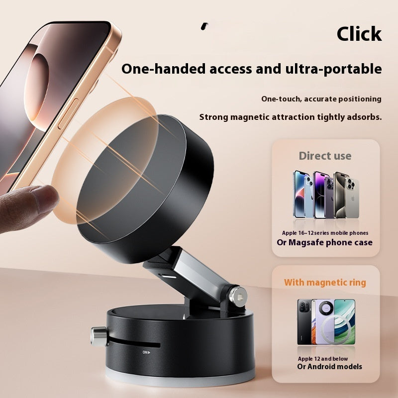 Foldable Magnetic Vacuum Phone Holder