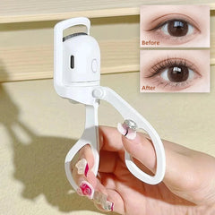 Eyelash Curler Portable Electric Heated Comb Eye Lash Long Lasting Eyelashes Curls Thermal Eyelash Curler