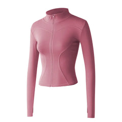 Sports Jacket Women Zip Fitness