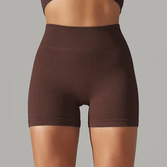 High Waist Yoga Gym Shorts